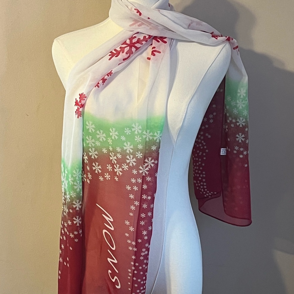 Like New Snowflake Gradient Scarf